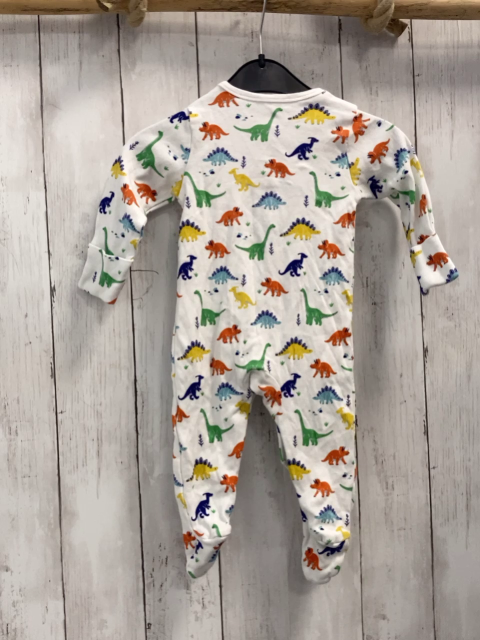 nutmeg Strampler Gr. 68  weiß bunte Dinos