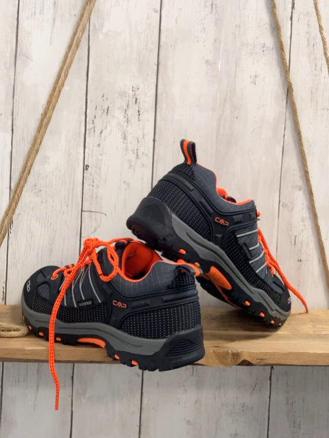 CMP  Schuhe  Gr. 39  dunkelgrau schwarz orange Bund + Schnürwenkel 