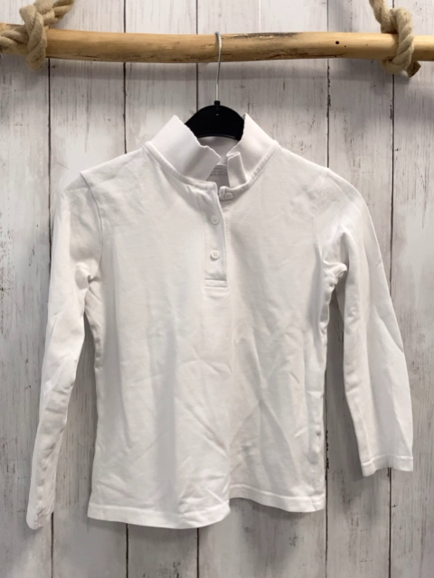 Next  Langarmshirt  Gr. 128  weiß Polokragen 