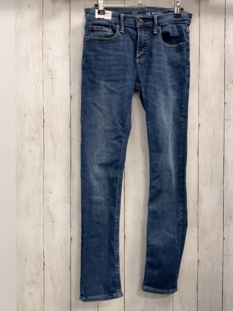 GAP  Hose  Gr. 158  blau Jeans Skinny Bund verstellbar 
