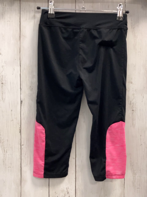 Seasons  Sportleggings  Gr. 122/128  schwarz + pink weiß meliert 