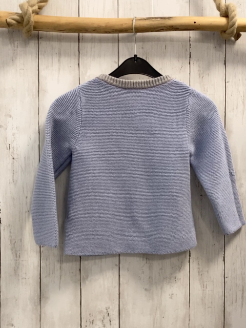   Strickjacke Gr. 98  flieder grauer Bund 