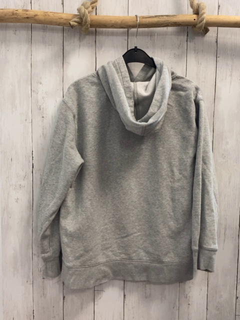 GAP  Pullover  Gr. 158  grau Kapuze blaue Schrift mit weißem Rand 