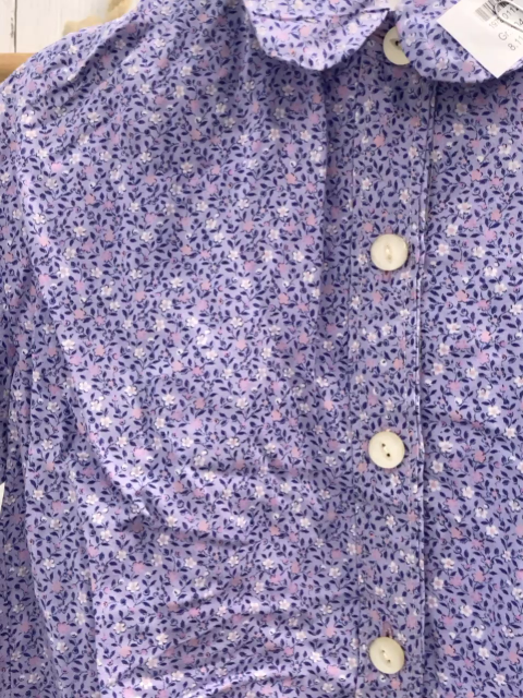   Bluse  Gr. 104  lavendel Blumen 