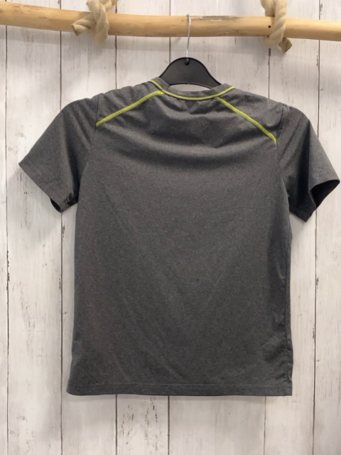   Sportshirt  Gr. 134/140  grau gelbe Nähte 