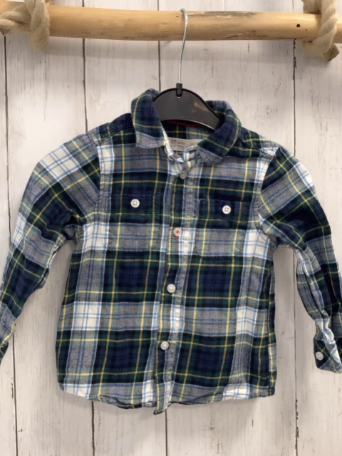 zy Hemd  Gr. 80  grün blau gelb weiß kariert 