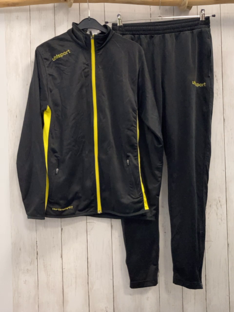 2tlg Uhlsport Jogginganzug Gr. 164  schwarz gelb