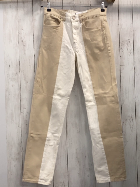 Bohoo Hose Gr. 28  beige weiß Jeans 
