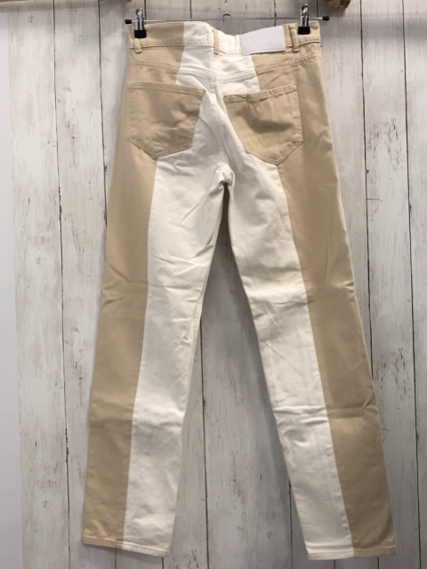 Bohoo Hose Gr. 28  beige weiß Jeans 