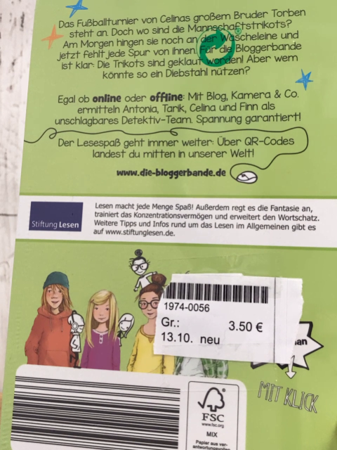 neu  Buch Die Blogger Bande im Trikot Jubel  