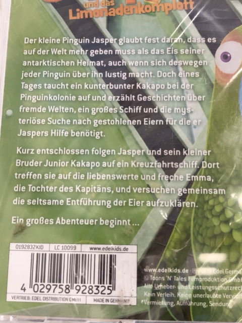 neu  CD Jasper und das Limonaden-Komplott 