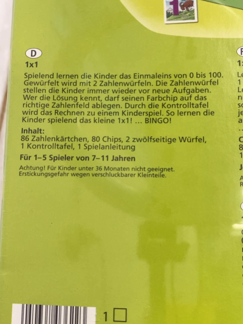 neu  Spiel  Learn & Fund 1x1 