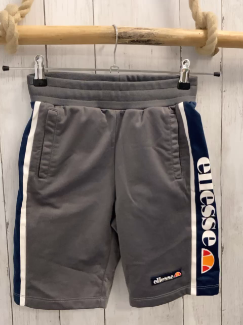 Ellesse Sportshorts  Gr. 146  grau blau weiße Seitenstreifen mit weißer Schrift 