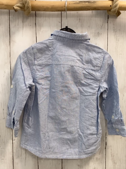   Hemd  Gr. 98  hellblau weiße Streifen 