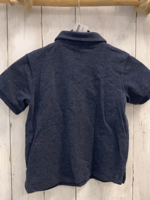   T-Shirt  Gr. 98  blau bunte Segelboote Polokragen