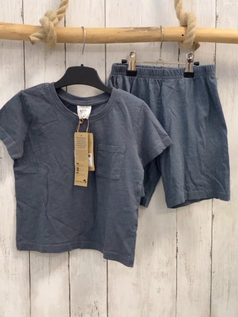 2tlg neu  T-Shirt + Shorts  Gr. 104  grau 