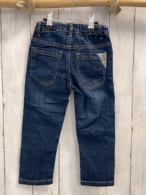   Hose  Gr. 92  blau Jeans Aufnäher Bund verstellbar 