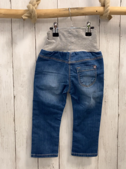 S´Oliver  Jeggings Gr. 86  blau Jeans grauer Strickbund 