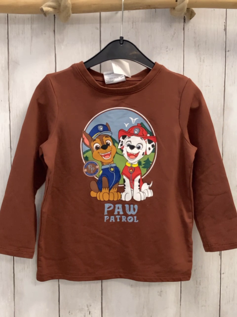   Langarmshirt  Gr. 110  braun Paw Patrol 