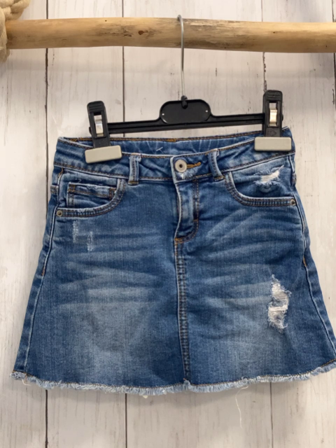 Zara  Rock Gr. 110  blau Jeans Bund verstellbar 