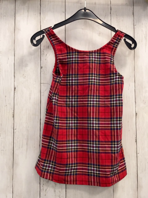 H&M Kleid  Gr. 104  rot schwarz weiß beige golden kariert 