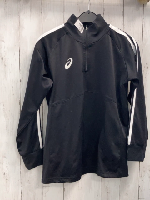 Asics Sportpullover Gr. 164  schwarz weiße Streifen