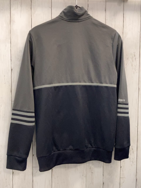 Adidas Joggingjacke Gr. 164  grau schwarz