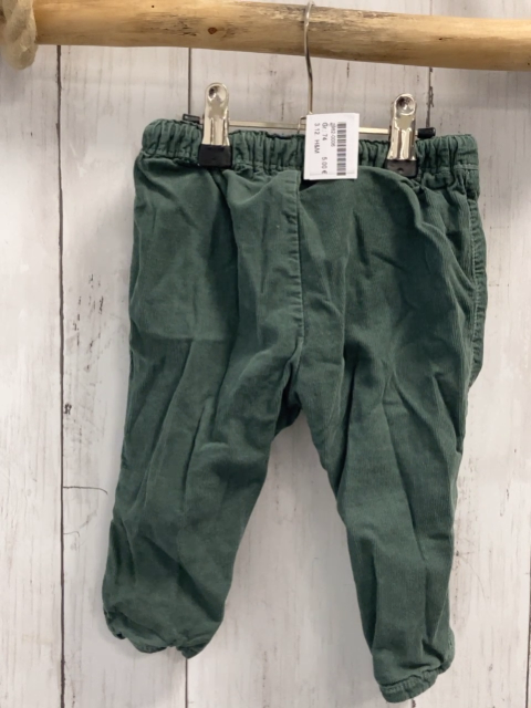 H&M  Hose  Gr. 74  kiwi Kord gefüttert Gummizugbund mit Kordel 