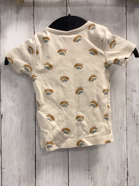 H&M  T-Shirt  Gr. 86  beige Bögen 