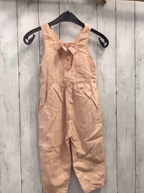 zara Jumpsuit Gr. 98  rosa graue Streifen