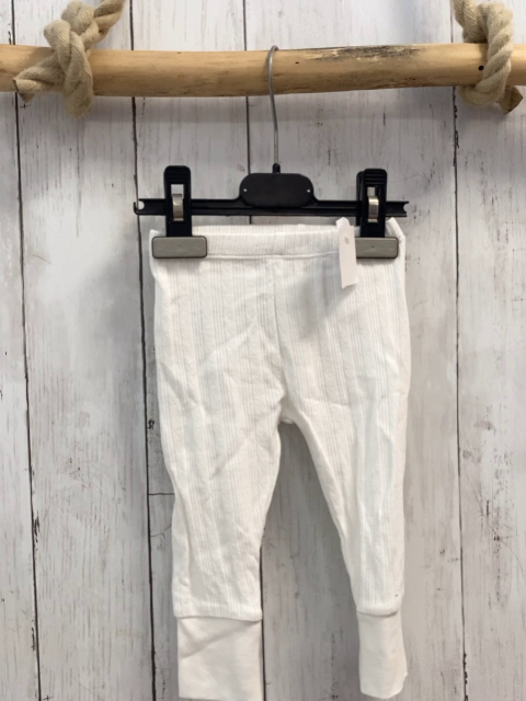 zara Leggings Gr. 68  weiß Lochmuster