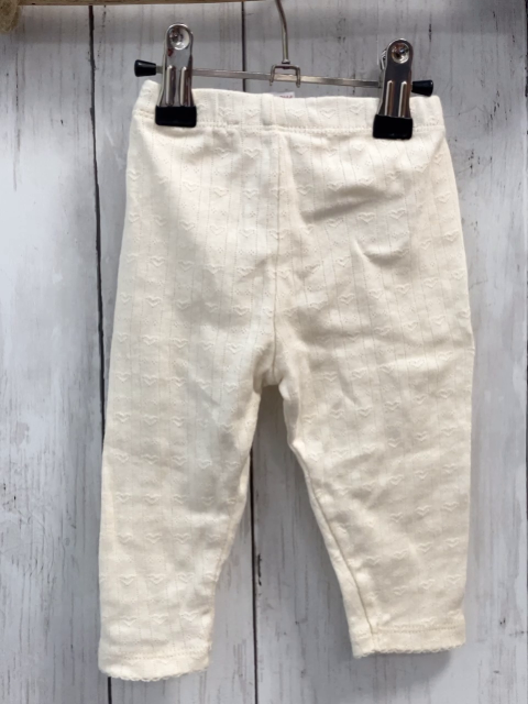 zara Leggings Gr. 68  weiß Lochmuster