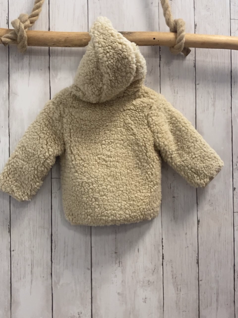 neu S´Oliver  Teddyjacke  Gr. 62   beige Kapuze mit Ohren NP 39,99 € 