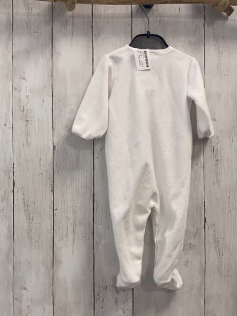 Petit Bateau  Schlafanzug  Gr. 68  weiß Nicky graue Hasen 