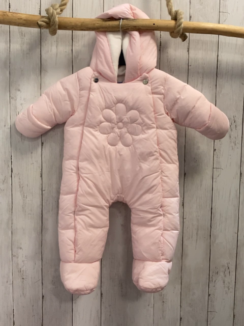 Jacadi  Winteroverall Gr. 68  rosa Kapuze Blume 