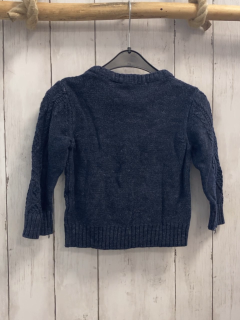 H&M Pullover Gr. 92  blau Strick Zöpfe
