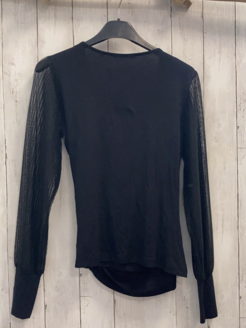 neu Zero Bluse Gr. 38  schwarz transparenter Ärmel NP 49,99€