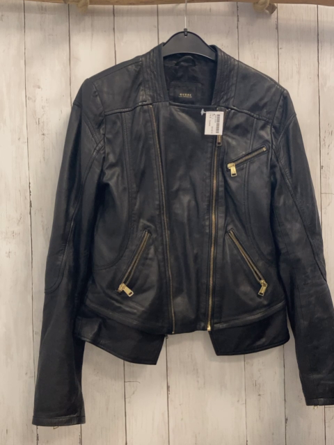 Guess Lederjacke Gr. L schwarz