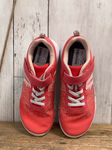 neu  Schuhe  Gr. 33  hellrot rosa Ferse weiße Sohle + Schnürsenkel 