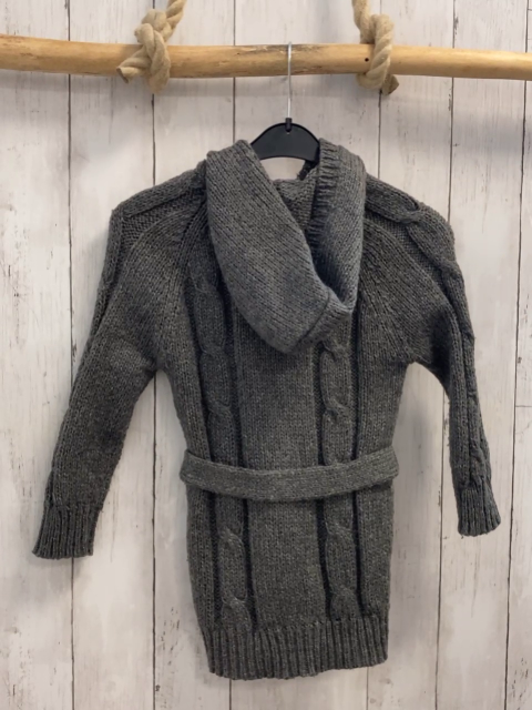 Bellybutton  Strickjacke  Gr. 110  grau Kapuze Zöpfe 