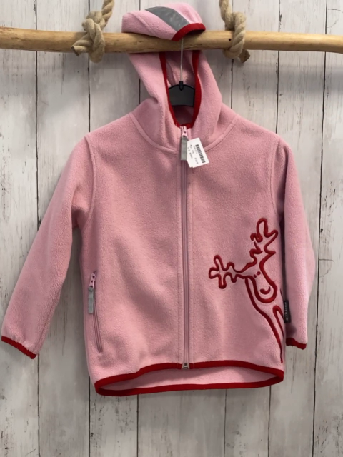 Killtec  Fleecejcke  Gr. 116  rosa roter Bund + Elch