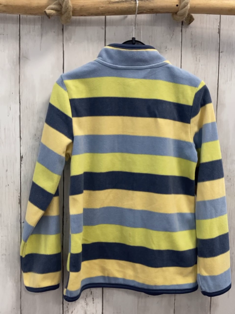   Fleecejcke  Gr. 122/128  helllblau gelb graue Streifen