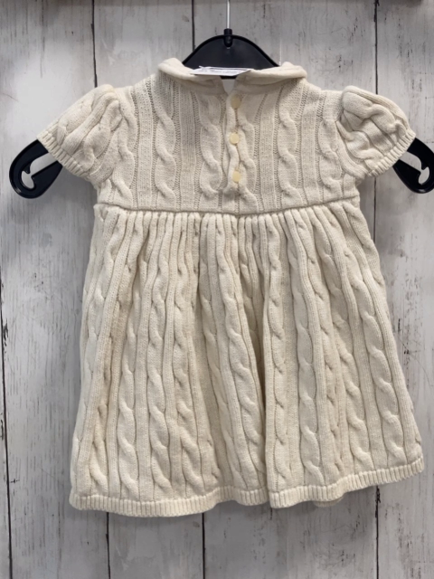 Ralph Lauren  Kleid  Gr. 68  beige Strick Zöpfe 