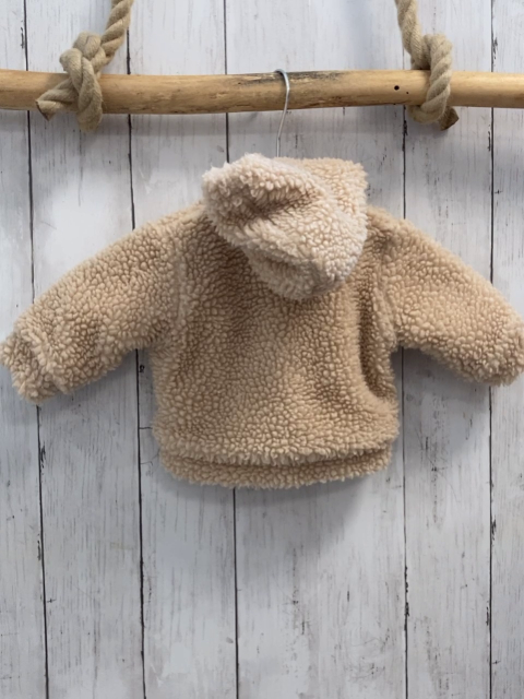 Pré Natal  Teddyjacke  Gr. 56  beige Kapuze 