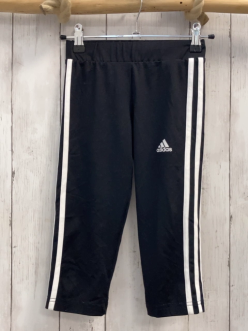 Adidas  Sportcaprileggings  Gr. 134  schwarz weiße Seitenstreifen