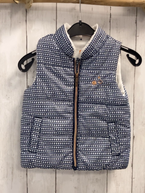   Weste  Gr. 92  blau weiße Sterne bonrze Reißverschluss 