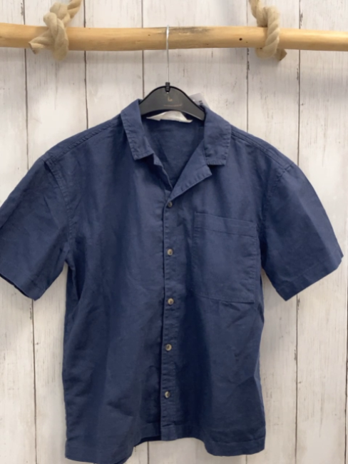 h&M  Sommerhemd  Gr. 134  blau 