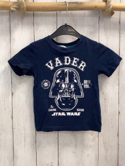 H&M  T-Shirt Gr. 92  blau weißer Trooper Schrift Star Wars 