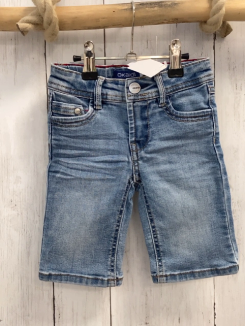 Okaidi  Shorts  Gr. 86  blau Jeans Bund verstellbar 
