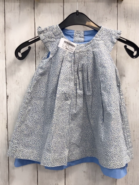Maggie & Zoe  Kleid  Gr. 80  hellblau weiße Blumen 